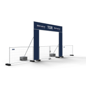 Mobile fence support strut | Height: approx. 1.00 m, for 1.20 m Mobile fence | galvanized, with clamp, without ground peg
